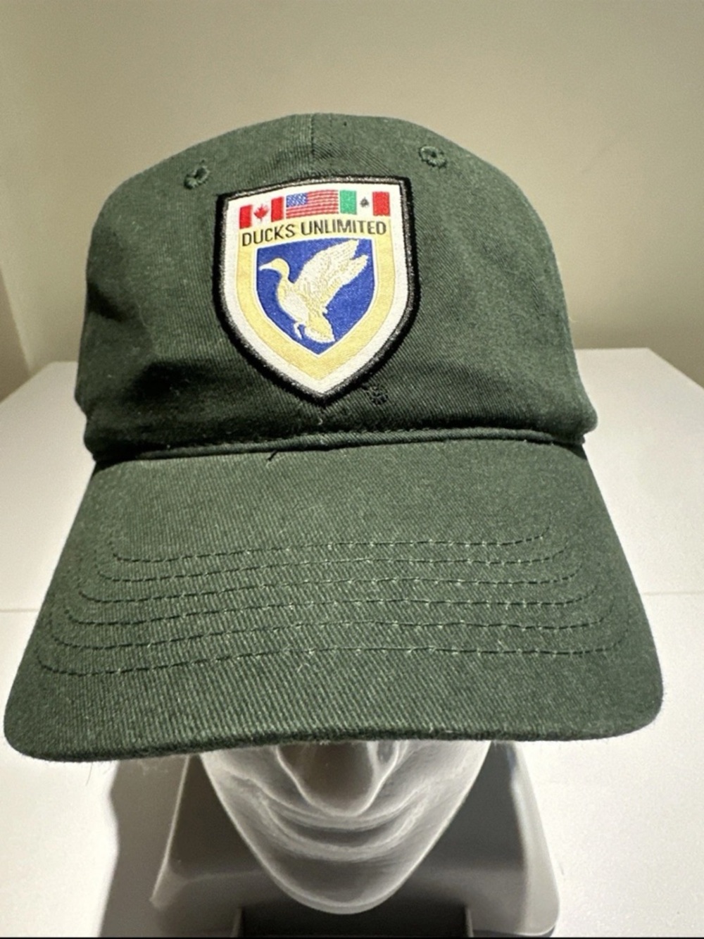 Ducks Unlimited Green Embroidered Logo Baseball Cap